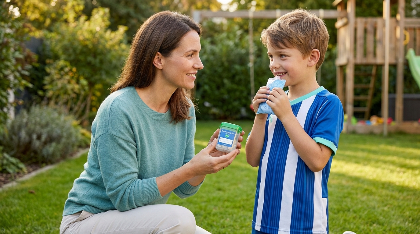 Zahnunfall: abgebrochener Schneidezahn bei Kindern (Erste Hilfe)
